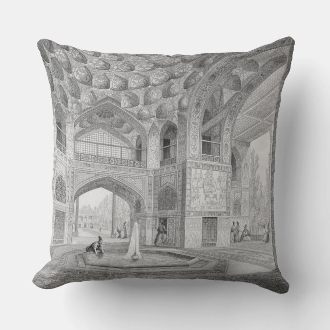 Pavilion of the Eight Paradises, in Isfahan, from Cushion (Front)