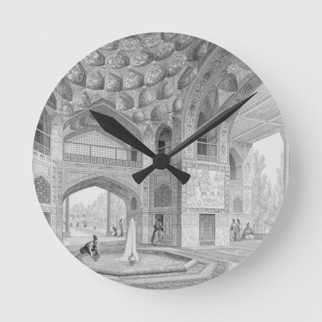 Pavilion of the Eight Paradises, in Isfahan, from Round Clock (Front)