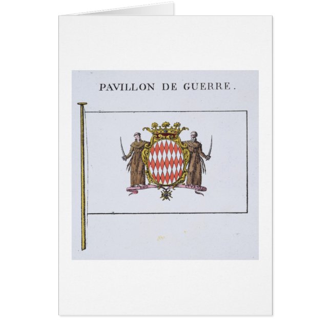 Pavillon de Guerre, detail from Flags from Monaco (Front)