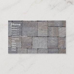 Paving blocks business card