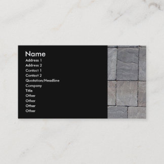 Paving blocks business card