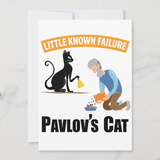 Pavlov's Cat - Funny Psychology (Front)