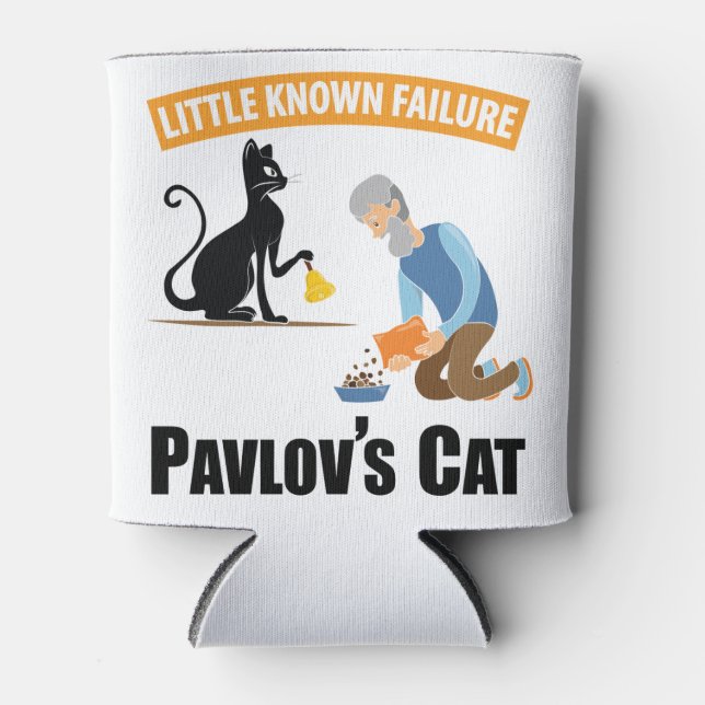 Pavlov's Cat - Funny Psychology Can Cooler (Front)