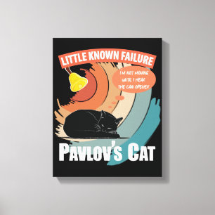 Pavlov's Cat - Funny Psychology Canvas Print