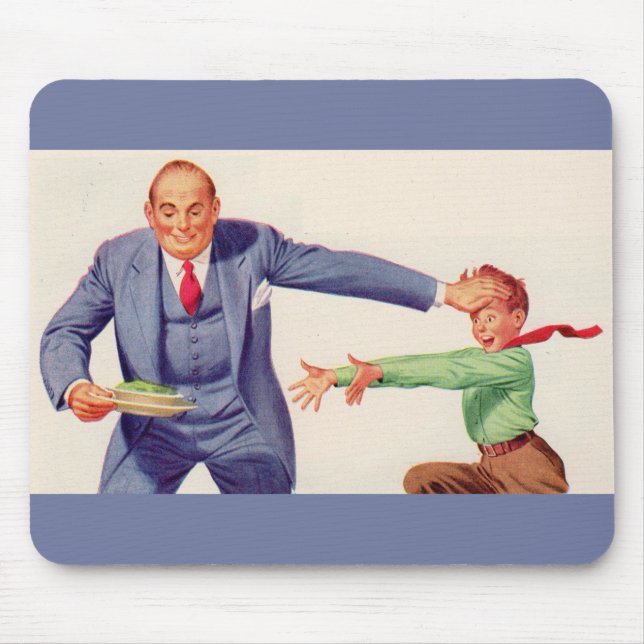 Pavlov's creamed spinach mouse mat (Front)