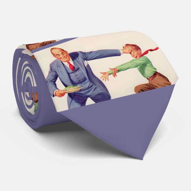 Pavlov's creamed spinach novelty tie (Rolled)