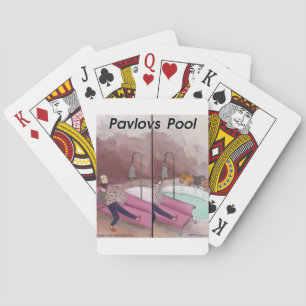 Pavlov's Pool Funny Cartoon Playing Cards