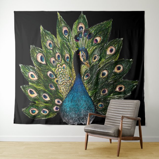 Pavone  tapestry (In Situ (Horizontal))