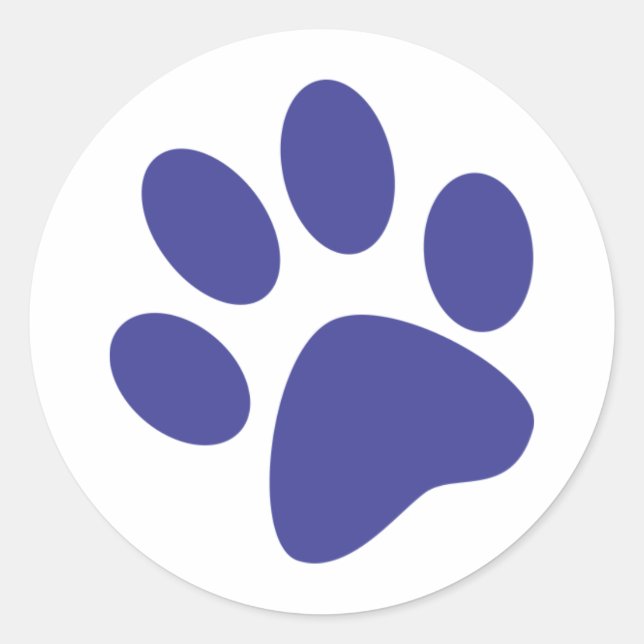 Paw Classic Round Sticker (Front)