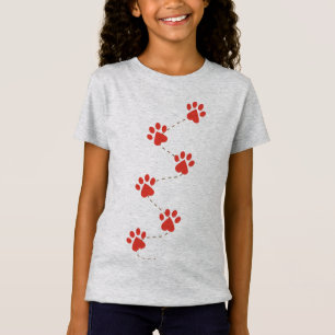 Paw Double sided Girls' Fine Jersey T-Shirt