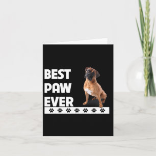 Paw Ever Boxer Bulldog Dad Fathers Day Dog Lovers  Card