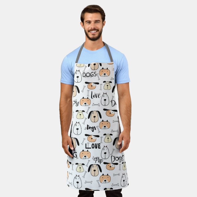 Paw-fect Chef Dog Lover Apron (Worn)