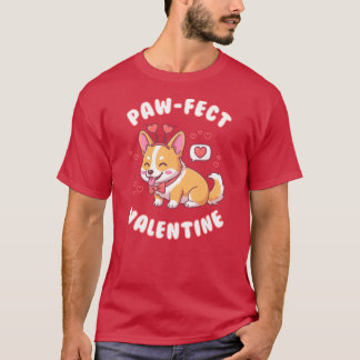 Paw-Fect Valentine - Corgi Dog Valentine Gift T-Shirt