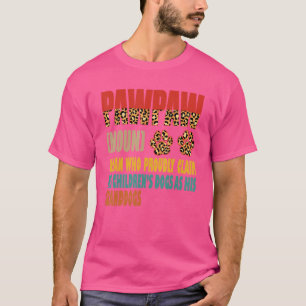 Paw Grandpa Definition Proudly Claims Granddogs Pa T-Shirt