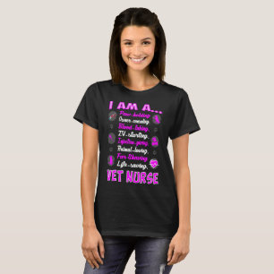 Paw Holding Owner Consoling Life Saving Vet Nurse T-Shirt