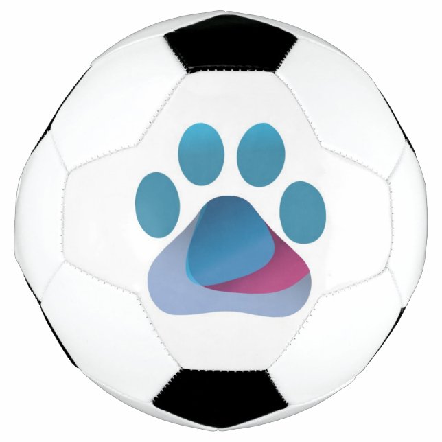 Paw Hug Logo Soccer Ball (Front)