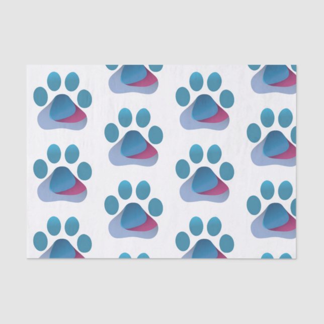 Paw Hug Logo (TM) Tissue Paper (Front)