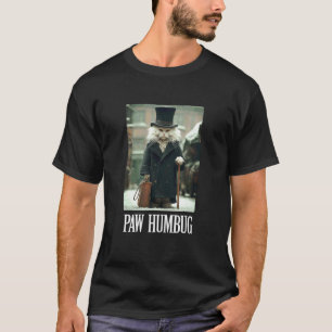 Paw Humbug Funny Cat Christmas Pet Holiday Photo S T-Shirt