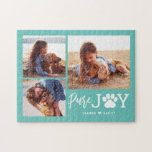 Paw Joy EDITABLE COLOR Personalized Puzzle<br><div class="desc">Photo gifts make the best gifts! Easily personalized with your text and/or photo(s) for a custom look. Designed by Berry Berry Sweet. View more designs at www.berryberrysweet.com</div>