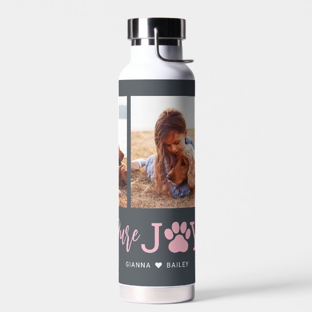 Paw Joy EDITABLE COLOR Water Bottle (Left)