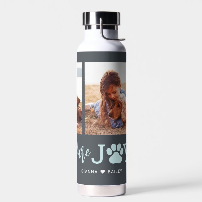 Paw Joy EDITABLE COLOR Water Bottle (Left)