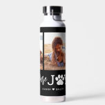 Paw Joy EDITABLE COLOR Water Bottle<br><div class="desc">Visit our shop at www.berryberrysweet.com for stylish and modern stationery and personalised gifts.</div>