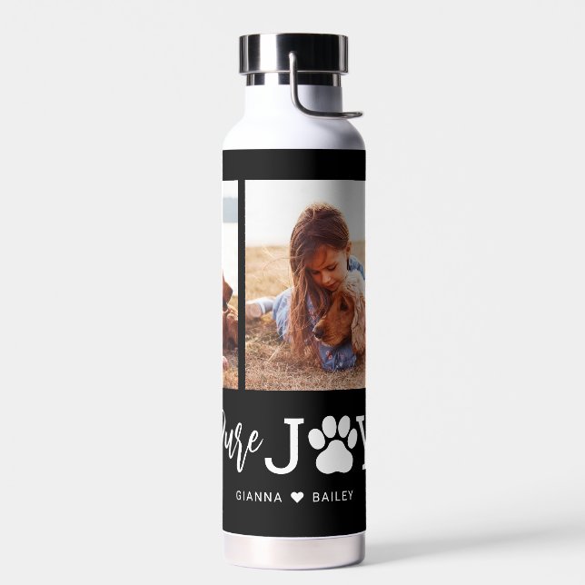 Paw Joy EDITABLE COLOR Water Bottle (Left)