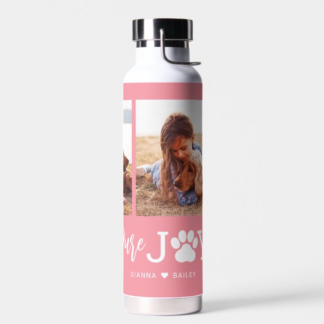 Paw Joy EDITABLE COLOR Water Bottle (Left)