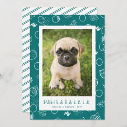 Paw La La | Pet Photo Holiday Card