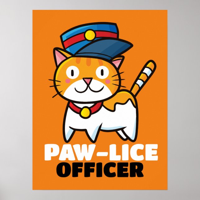 Paw-lice Officer Poster (Front)