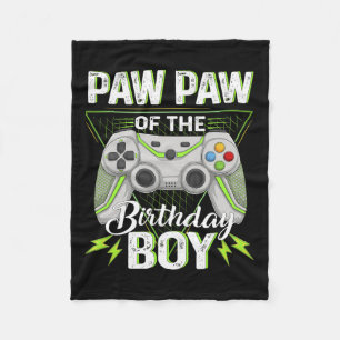 Paw Of The B-day Boy Gamer Boy Awesome Video Game Fleece Blanket