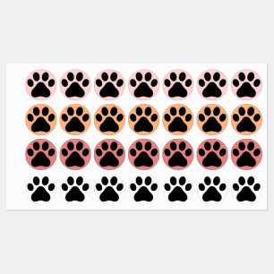 Paw Pads Iron-on Labels