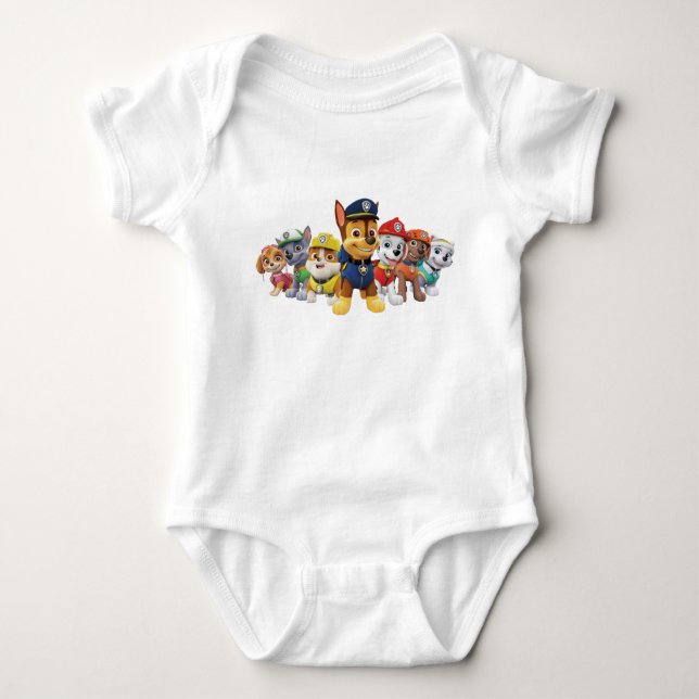 paw patl baby bodysuit (Front)