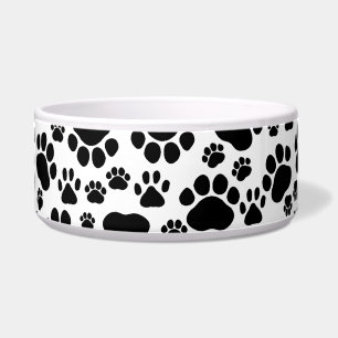 Paw Pattern, Dog Paws, Paw Prints, Black and White