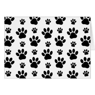 Paw Pattern, Dog Paws, Paw Prints, Black and White
