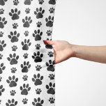 Paw Pattern, Dog Paws, Paw Prints, Black and White Scarf<br><div class="desc">Cute,  fun and adorable pattern with black paws. Modern and trendy gift,  perfect for the dog lover in your life.</div>