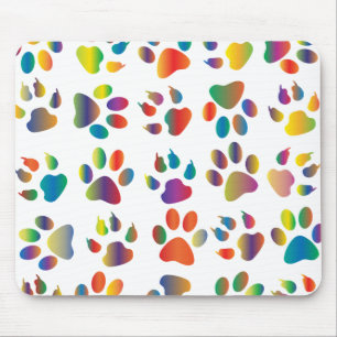 paw pattern mouse mat
