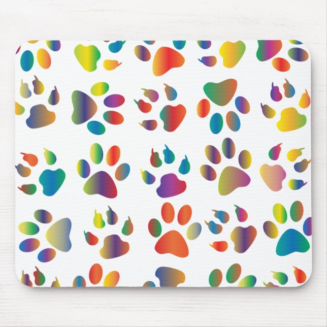 paw pattern mouse mat (Front)