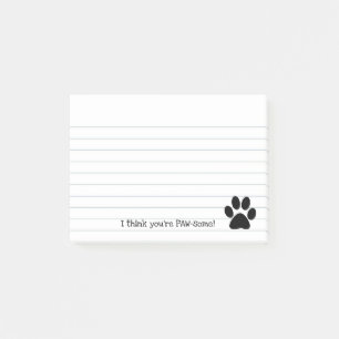 Paw Paw Print Post-it Notes
