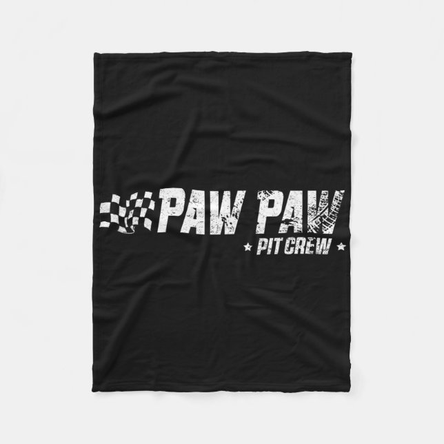 Paw Paw T Crew Race Car Birthday Family Racing  Fleece Blanket (Front)