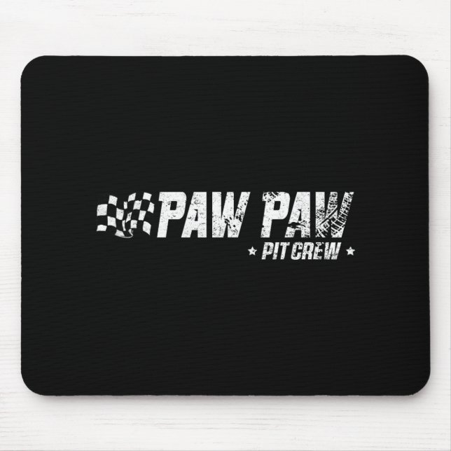 Paw Paw T Crew Race Car Birthday Family Racing  Mouse Mat (Front)