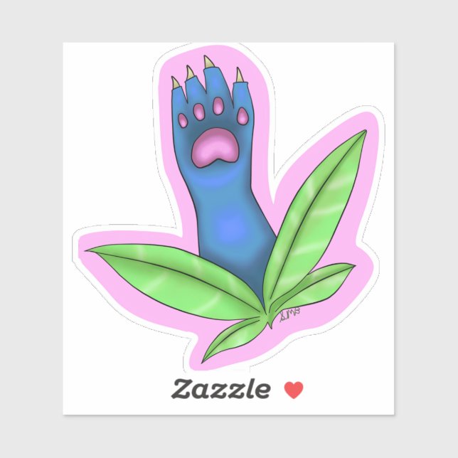 Paw Plant Sticker (Sheet)
