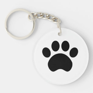 Paw Print Acrylic Keychain
