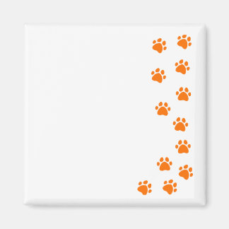 paw print - add your own name or dog breed magnet