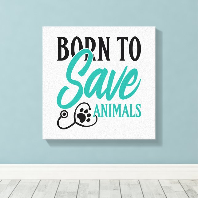 Paw Print and Stethoscope Heart Graphic (Insitu(Wood Floor))