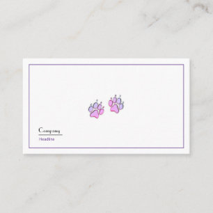 Paw Print Business Card