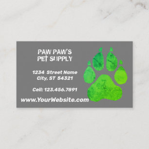 Paw Print  Business Card