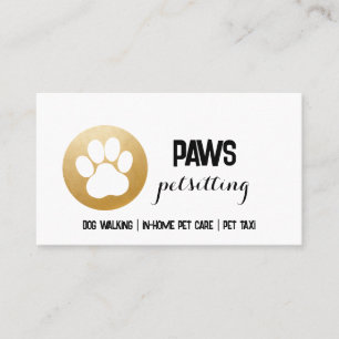 Paw Print  Business Card