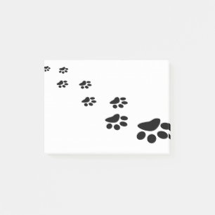 Paw Print Cat Footprint Bear Foot Track Pet Post-it Notes