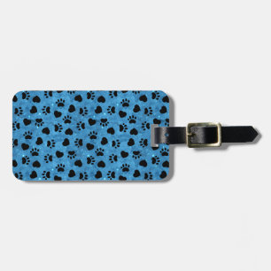 Paw Print Cat Lovers Cute Kitten Heart Animal Luggage Tag